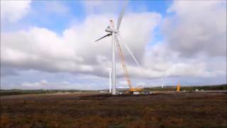 Andershaw Wind Farm construction timelapse [upl. by Checani843]