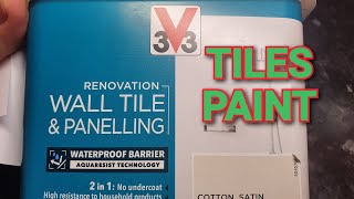 Tiles renovating paint V33 Undercoat not required [upl. by Assirrem]