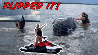 Trying New TRICKS 2024 SPARK gets flipped  2nd gen SEADOO TRIXX  TRIXX MODE [upl. by Suivatal]