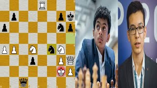 Nihal Sarin vs Nodirbek Abdusattorov Tactical Match at Tata Steel Chess India 2024 chessmatch [upl. by Ahsinnor]