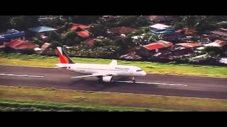 Philippine Airlines Landing Legazpi City Airport [upl. by Rudin]