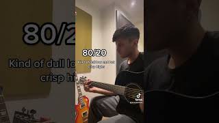 8020 vs Phosphor Bronze Guitar Strings  Tone Comparison [upl. by Pearlman]