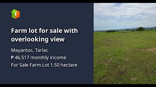 Farm lot for sale with overlooking view [upl. by Cirdek]