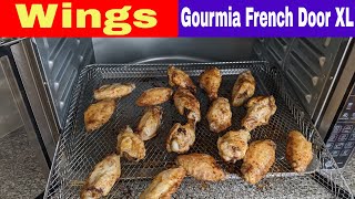 Wings Gourmia French Door XL Digital Air Fryer Oven Recipe [upl. by Alliber450]