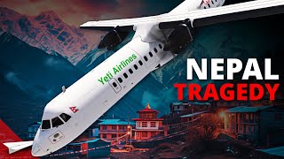 CRASHED SECONDS BEFORE LANDING Yeti Airlines Flight 691 [upl. by Winthrop]