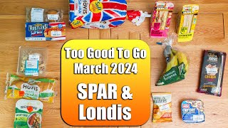 Too Good To Go Haul  SPAR amp Londis  March 2024 [upl. by Mikes]