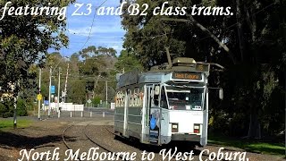 Melbourne Trams West Coburg line April 2014 [upl. by Ober]