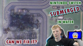 Nintendo Switch Submerged In Water For Over An Hour Can We Fix It Major Liquid Damage Repair [upl. by Acinonrev161]