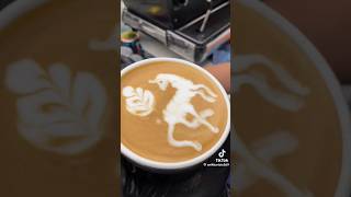 Latte art tutoriallatteartbaristacoffeeshorts [upl. by Evanthe56]