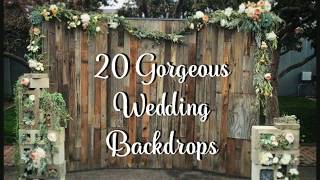 20 Wedding Backdrop Ideas [upl. by Collar]