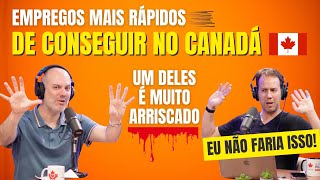 Empregos fáceis de conseguir quando se chega no Canadá O que mudou em 2024 305 [upl. by Yecniuq]