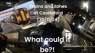 Trains at Castleford featuring a surprise steamer 201124 [upl. by Ykcim]