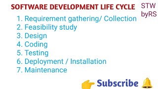 Software development life cycle  SDLC  Phases of SDLC  SDLC in software Engineering sdlc [upl. by Artied]