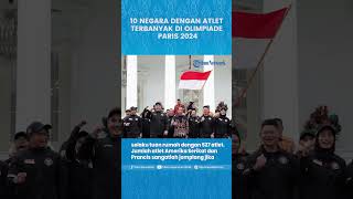 10 NEGARA DENGAN ATLET TERBANYAK DI OLIMPIADE PARIS 2024 [upl. by Scuram847]