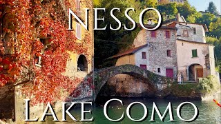 Discover Nesso Lake Como’s Most Beautiful Autumn Escape 🍂🍁🐦‍🔥 [upl. by Trofmoc826]