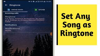 How to set any song as ringtone Android [upl. by Rodrique]