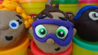 Bubble Guppies Play Doh Surprise Eggs Mickey Mouse  Phineas and Ferb  Gill  Oona  Deema  Goby [upl. by Letnuahc312]