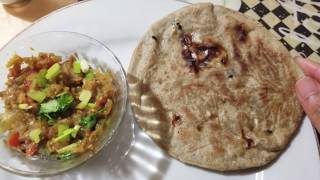 Indian Healthy Dinner Recipe  Baigan Ka Bharta amp Bajre Ki Roti Weight loss Recipe  simplify home [upl. by Gracie]