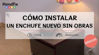 Cómo instalar un enchufe nuevo sin obras · Handfie DIY [upl. by Itsrik]