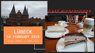 A rainy Sunday in Lübeck  Enjoy at Café Niederegger [upl. by Olag]