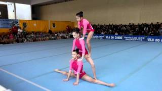 Gymnastics  Acrobatic Portuguese district championship  WG Juvenile ACM [upl. by Forsta817]