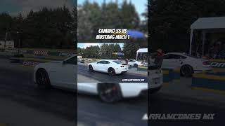 Camaro SS vs Mustang Mach 1 arrancones [upl. by Nedgo]