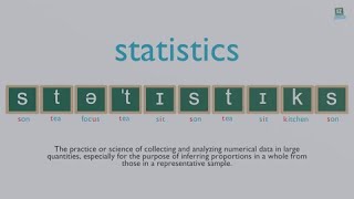 How to pronounce statistics [upl. by Ahoufe356]