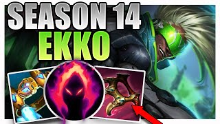 SEASON 14 EKKO SUPPORT GAMEPLAY GUIDE [upl. by Amak]