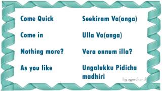 Learn Tamil through English  Short Sentences 01 [upl. by Berne]