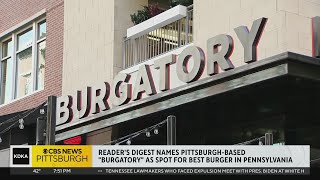 Readers Digest names Pittsburghbased Burgatory as spot for best burger in Pa [upl. by Enelyaj397]