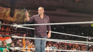 The Great Khali Returns At WWE Superstar Spectacle 2023 In India [upl. by Eeresed]