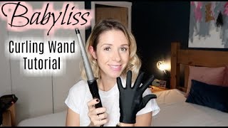 BEACH WAVES TUTORIAL  SHORT HAIR BABYLISS TUTORIAL  HOW TO USE BABYLISS CURLING WAND [upl. by Yartnoed796]