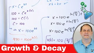 Exponential Growth and Decay in Calculus [upl. by Konstance]