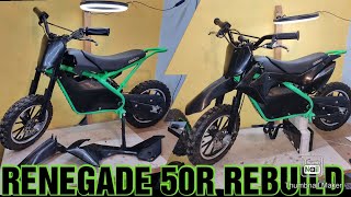 RENEGADE 50R REBUILD FACEBOOK MARKET PLACE BARGAIN BUY £40 renegade dirtbike rebuild subscribe [upl. by Leatrice]