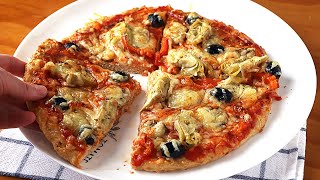 Pizza SIN harina  Receta muy rápida y fácil [upl. by Seamus977]