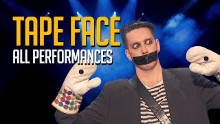 Tape Face All Performances On Americas Got Talent and Champions [upl. by Gomar633]