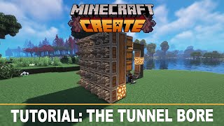 Automatic Mining Machine  Minecraft Create MOD [upl. by Aciretal]