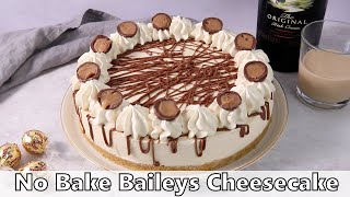 No Bake Baileys Cheesecake Recipe [upl. by Anelys373]