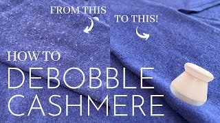 HOW TO DEBOBBLE CASHMERE The best fabric shaver to remove bobbles  Sewing with Susan Episode 10 [upl. by Paulo43]