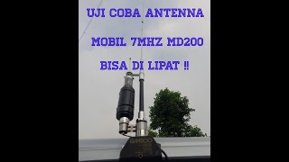 SETTING amp TESTING ANTENA MOBIL HF DIAMOND MD200 [upl. by Atronna]