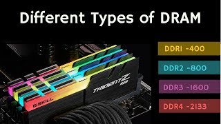 Different Types of DRAM SDRAMDDR1DDR2DDR3DDR4LPDDRGDDR [upl. by Eicak]