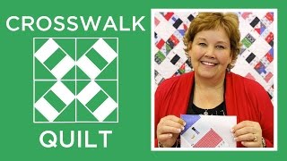 Make a Crosswalk Quilt with Jenny Doan of Missouri Star Video Tutorial [upl. by Ardnu]