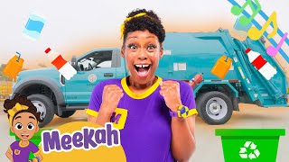 Brand New Recycling Truck Meekah Song  Garbage Truck Nursery Rhymes for the Family [upl. by Vigen]