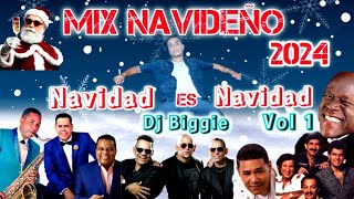 MIX NAVIDEÑO 2024 NAVIDAD ES NAVIDAD VOL 1 POR DJ BIGGIE [upl. by Casavant]