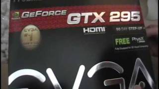 EVGA GTX 295 Unboxing [upl. by Griffith]