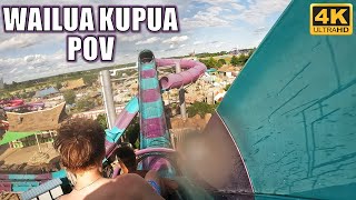 Wailua Kupua POV 4K 60FPS Lost Island Waterpark ProSlide Water Coaster  NonCopyright [upl. by Zitah613]