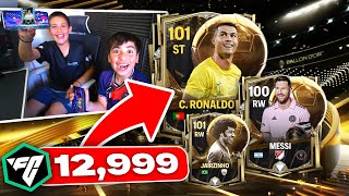 MIS HERMANOS SE PASAN EL FC MOBILE  MESSI Y CRISTIANO EN SOBRES [upl. by Snow]