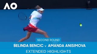 Belinda Bencic v Amanda Anisimova Extended Highlights 2R  Australian Open 2022 [upl. by Herv]