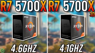 Ryzen 7 5700X vs Ryzen 7 5700X3D  3D Cache Better [upl. by Nivrag]