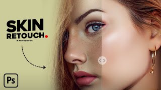 Skin Retouching 2024  Best Photoshop Tutorial  Face Retouching [upl. by Anilram]